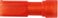 Helisol. spademuffe A1505FLSF8, 0,5-1,5mm², 4,8x0,8, Rød 7465-500600 miniature