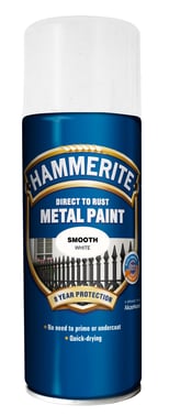 Hammerite Glat Hvid Spray 400ml 350202400