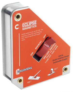 Eclipse stor svejsemagnet m/on-off knap 45°/90° 87QHCSL
