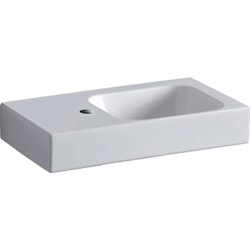 Geberit Icon washbasin, 530 x 310 x 135 mm, with shelf space, white porcelain KeraTect 124153600