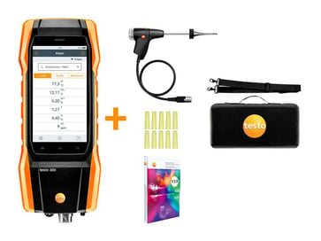 Testo 300 kit 2 - flue gas analyzer (O2, CO H2-compensated up to 8,000 ppm) 0564 3002 72