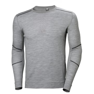 HH Workwear Lifa Merino uld undertrøje med lange ærmer 75106 grå L 75106_930-L