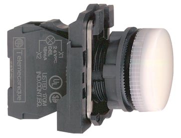 Harmony signallampe komplet for BA9s i hvid farve < 250V forsyning XB5AV61