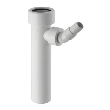 Geberit straight connector with compression joint and angled hose connector 152.274.11.1