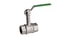 F x F heavyduty fullway ball valve Non dezincifiable alloy with extended neck  Green steel lever TEA treatment ⅜" 55EU-003 miniature