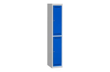 WFI garderobeskab basissektion m/2 døre blå 1800x300 mm 4-964-1