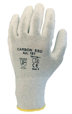 Carbon ESD glove 161-6 size S 161060