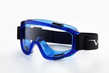Univet Goggle 604 Blue w. Clear lens PC w. ventilation 601.00.77.00