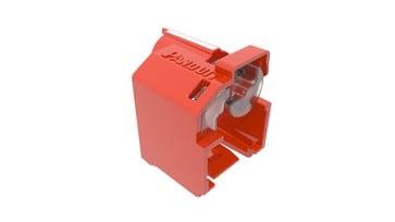 Patchkabel "Lock-In" lås standard RJ45 block out lås rød ps.á 100stk + 5 nøgler PSL-DCPLE-C