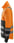 Snickers HiViz Trøje med lynlås klasse 2 orange/sort str L 80355504006 miniature