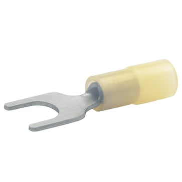 Insulated solderless terminal M3, 0.1 - 0.4 mm², fork-shaped type 619C3