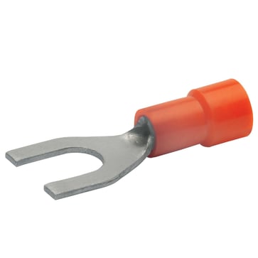 Insulated solderless terminal M5 DIN 46237, 0.5-1 mm², fork-shaped type 620C5
