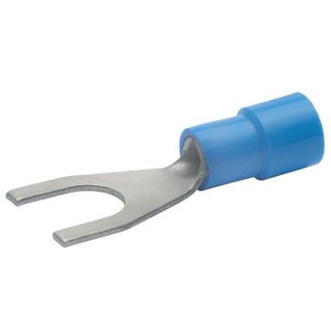Insulated Solderless terminal M6 DIN 46237, 1.5-2.5 mm², fork​​-shaped type 630C6