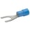 Insulated Solderless terminal M6 DIN 46237, 1.5-2.5 mm², fork​​-shaped type 630C6 miniature