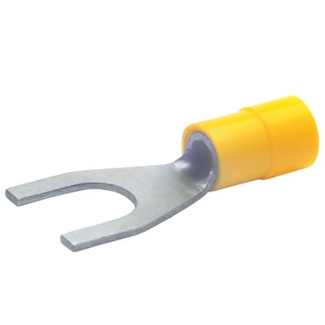 Insulated Solderless terminal M5 DIN 46237, 4-6 mm², fork-shaped type 650C5