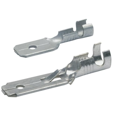 Non-insulated Tab DIN 46248, 6.3x0.8 mm, 1.5-2.5 mm², CuZn tin plated 1830