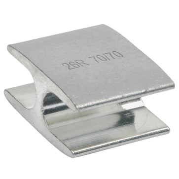 H-type terminal clamp, 70 mm² rm/re, Cu-ETP, tin plated, 17x28 mm AH7070