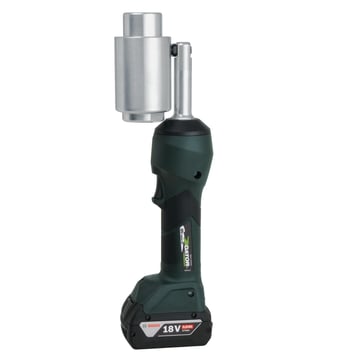 Battery-powered punching tool with Makita battery LS100FLEXCFM
