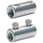 Screw connector. 35 - 185 mm². 2 screws. threaded pin. bright finish. barrier SV310 miniature