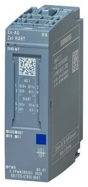 SIMATIC ET 200SP HA, analog Ex-i HART output module, Ex-AQ 2xI HART 6DL1135-6TB00-0HX1