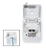 Dataudtag IP44 for 2xAMP SL konnektor 1711411-1