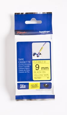 9 mm black/yellow tape-flexible TZEFX621