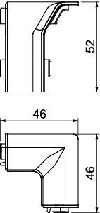 OBO duct Internal corner SL IE2050 rws 6132248
