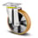 Tente Drejeligt hjul, polyuretan, Ø250 mm, 800 kg, DIN-kugleleje, med plade Byggehøjde: 290 mm. Driftstemperatur:  -20°/+60° 00804218 miniature
