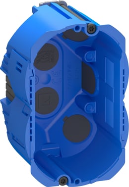 LK FUGA Air forfradåse 1,5 modul, blå 49mm 504D3015