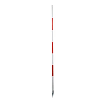 Landmålerstok 1,60 meter rød/hvid 102475