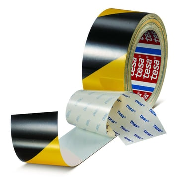 Tesa Anti-ridse PET gulvmærke tape gul/sort 60960-00002-00