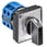 Reversing switch, 3 pole, 32A, 1-0-2, 4 hole front mounting 48x48 front, CA25 A401 600-E 32125 miniature