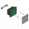 ZRB5120 MATRIX intelligent trådløs smart  betjeningstryk / afbryder med dobbeltrelæ og LED lys i tangent. 230V ZRB5120 miniature