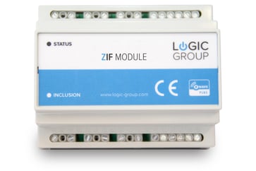 ZIF5020 DIN skinne intelligent trådløs smart modul til styring / automatik af fx varmestyring Z-Wave ZIF5020