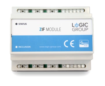 ZIF5028 Intelligent smart Z-Wave baseret modul med 6 relæ udgange og 6 digitale indgange til montering på DIN skinne Bolig automatik ZIF5028