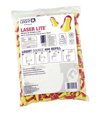 Howard Leight Skumprop Laser Lite 200 løse par i pose 1013047