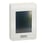 Væg monteret 3,5" LCD farve touchdisplay hvid indbygget sensor for temperatur, fugtighed & PIR TM172DCLWTH miniature