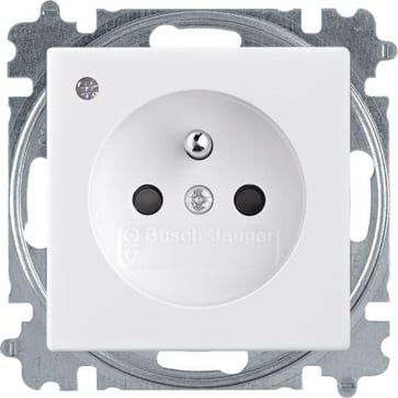 B55 PIN-stikkontakt med led, blank hvid 2CHD892357A4094