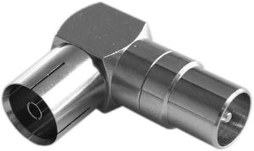 IEC female / IEC male connector, 90 degree angle 84032