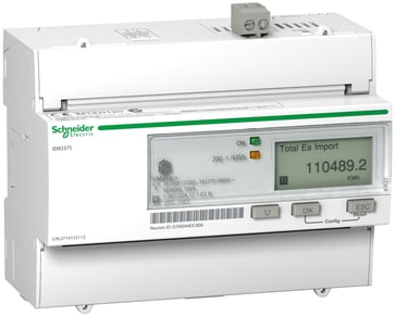 Acti9 3 faset Kilowatt-time måler til montering på DIN skinne, IEM3375 A9MEM3375