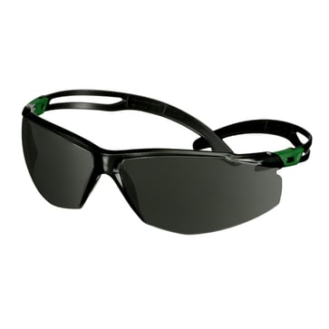 3M SecureFit 500 beskyttelsesbrille grøn/sort DIN 3.0 grå linse 7100243989