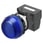 Plastic semi-spherical Blue Blue 24V push-in terminalm22N-BG-TAA-AC-P 672583 miniature