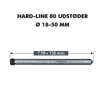 Karnasch udstøderstift 7,98 x 130 mm til Karnasch HM kernebor Nitto/Weldonskaft med 80mm skæredybde i diameter 18-50 mm 792201439