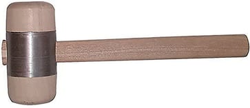 STUBAI træhammer Ø60 mm med metalkappe 278516