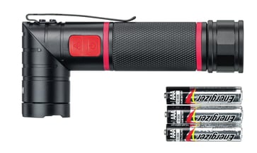 Flashlight with LED, laser and UV light 41286
