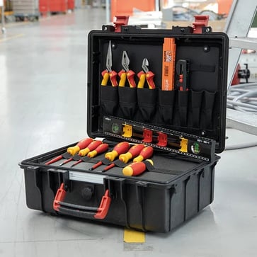 Tool case basic set L electric 18 pcs 45530