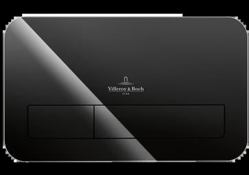 V&B 9224 ViConnect vægtryk 200G blankt sort glas 922400RB