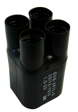 3M™ Varmekrymp SKE 4F/5 4 finger "kopatte" med lim for 4 leder plastkabel < 1 kV, 4x120-400 mm². Diameter hals og fingre95-36mm / 38-14mm 7000061605
