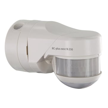 RC-plus next N 230 KNXs-DX 230 white Occupancy detector, m. RGB/HCL, Temp and Acoustics, KNX-secure ready, 230°/40m, Surface mount. 93527