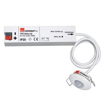 PD9-KNXs-DX-i Tilstedeværelsessensor, m. RGB/HCL, temp og akustik, KNX-secure klar, Ø9/2,5, indbygning. 93520